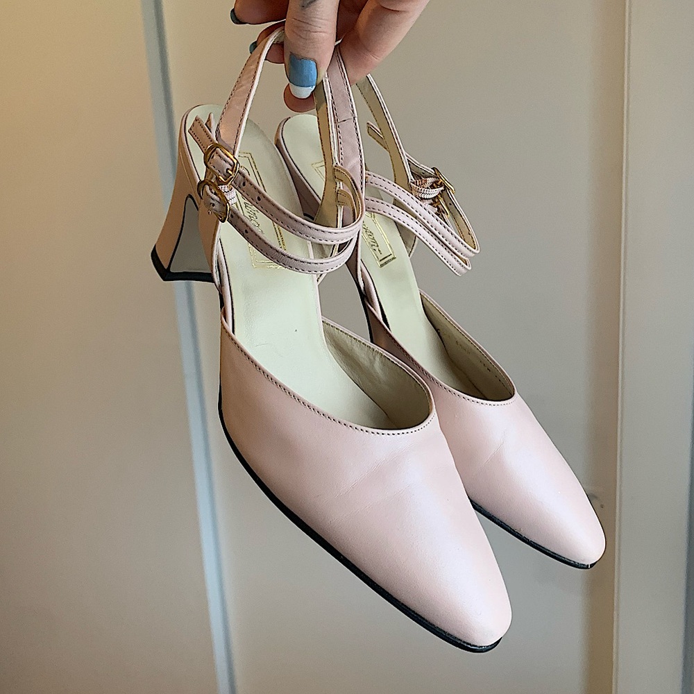 Pink Leather Pumps
